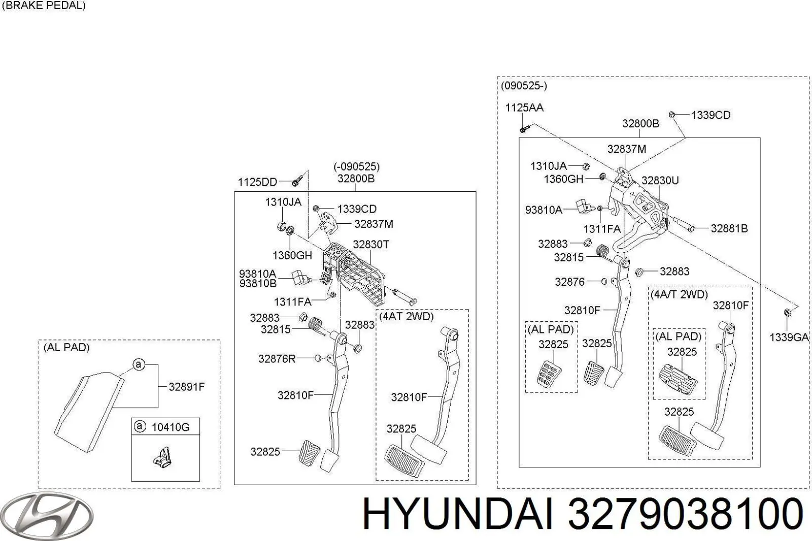 Pedał przyspieszenia (gazu) Hyundai Sonata IV sedana (EF) (1998 - 2001) cena, od 50,03 USD