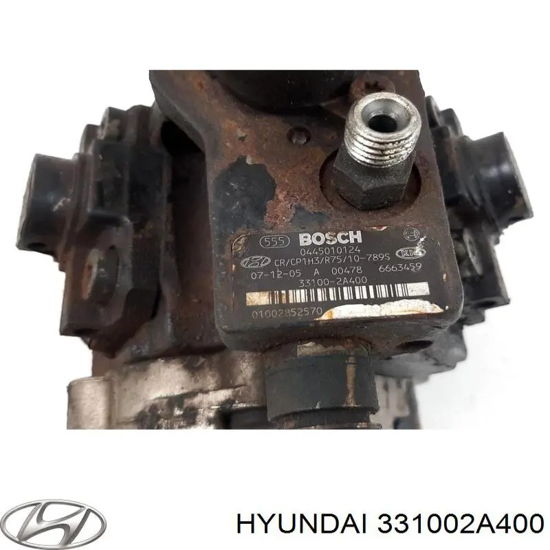 Do koszyka 331002A400 Hyundai/Kia Pompa wtryskowa wysokiego ciśnienia