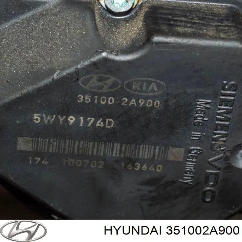 Do koszyka 351002A900 Hyundai/Kia Przepustnica, komplet
