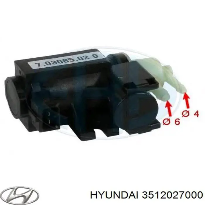 3512027000 Hyundai/Kia przetwornik ciśnienia (solenoid doładowania)