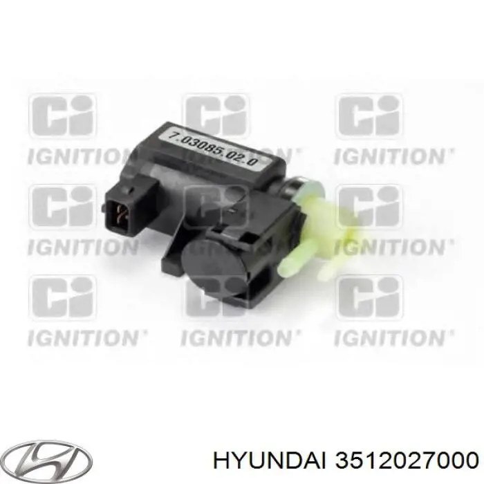 Do koszyka 3512027000 Hyundai/Kia Przetwornik ciśnienia (solenoid) doładowania