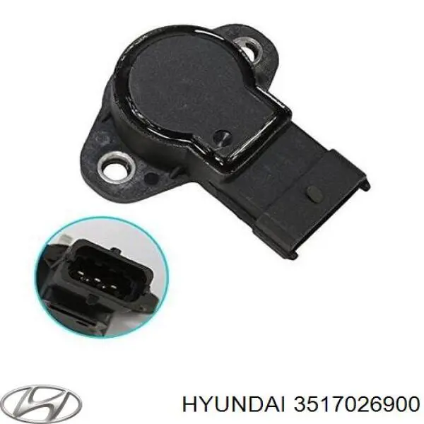 Czujnik położenia przepustnicy (potencjometr) 3517026900 Hyundai/Kia