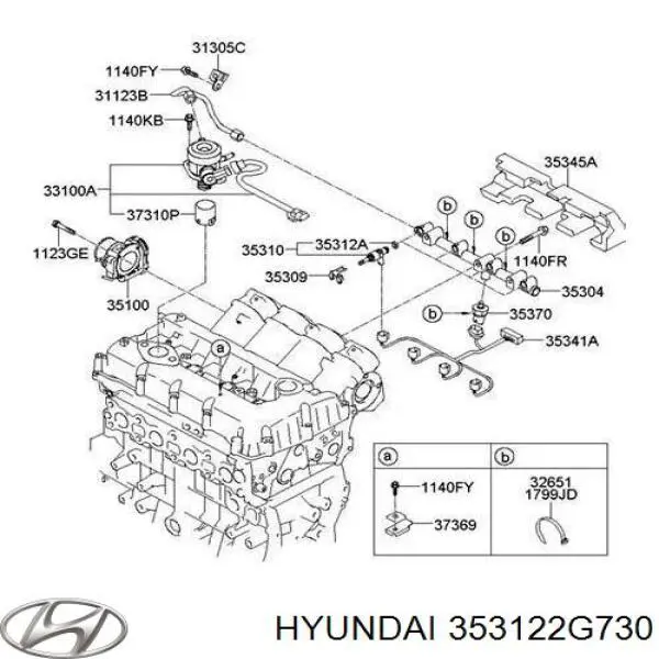 Zestaw naprawczy wtryskiwacza Hyundai/Kia 353122G730 cena, od 29,55 USD