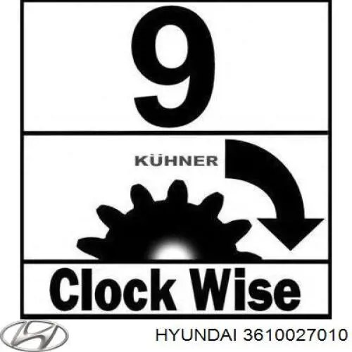 Do koszyka 3610027010 Hyundai/Kia Rozrusznik