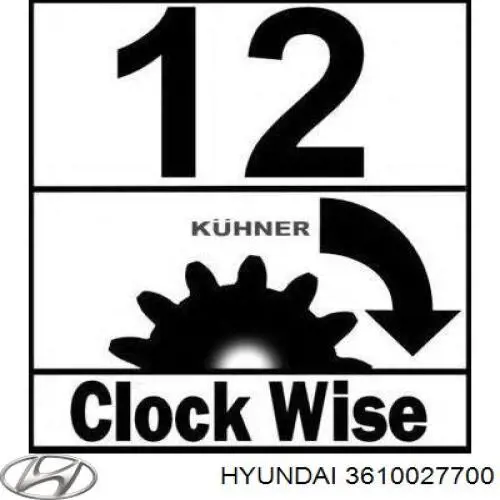 Rozrusznik Hyundai/Kia 3610027700 cena, od 132,12 USD