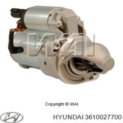 Do koszyka 3610027700 Hyundai/Kia Rozrusznik