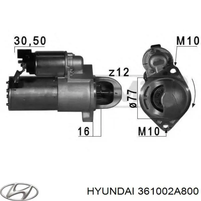 361002A800 Hyundai/Kia rozrusznik