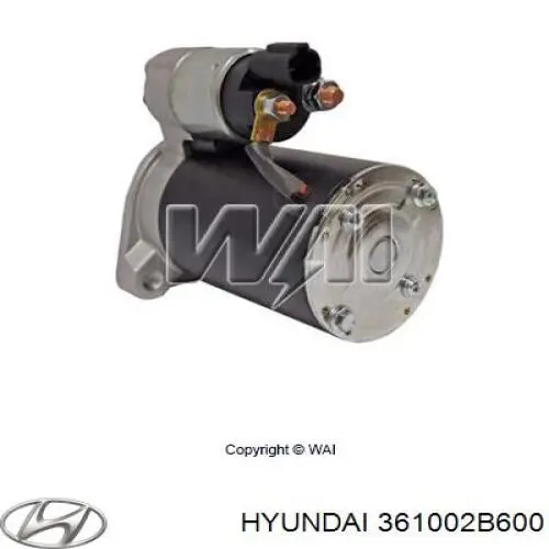 Do koszyka 361002B600 Hyundai/Kia Rozrusznik