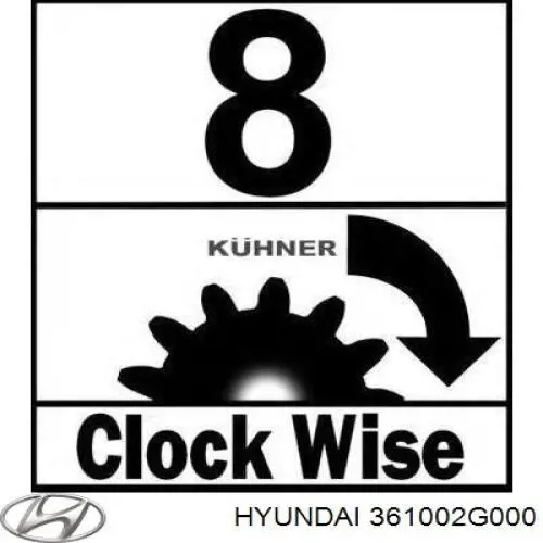 Rozrusznik Hyundai/Kia 361002G000 cena, od 141,46 USD