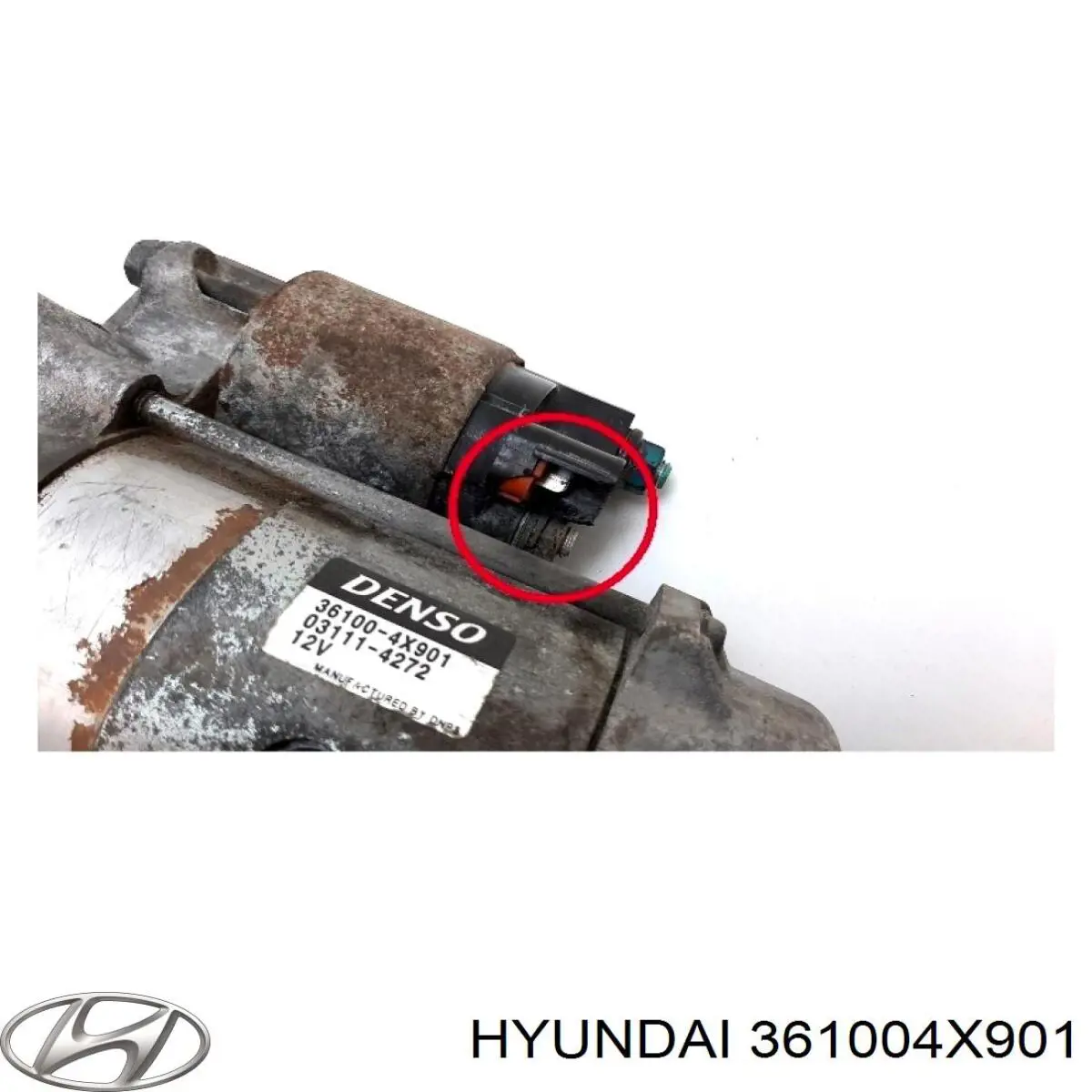 Do koszyka 361004X901 Hyundai/Kia Rozrusznik