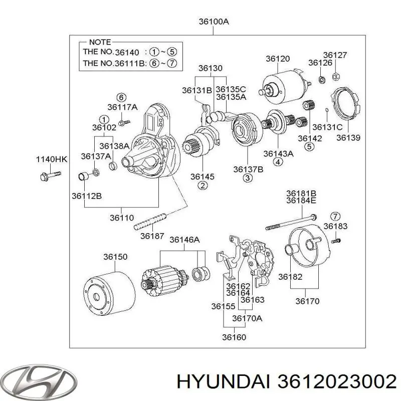 Elektromagnes rozrusznika Hyundai/Kia 3612023002 cena, od 26,86 USD