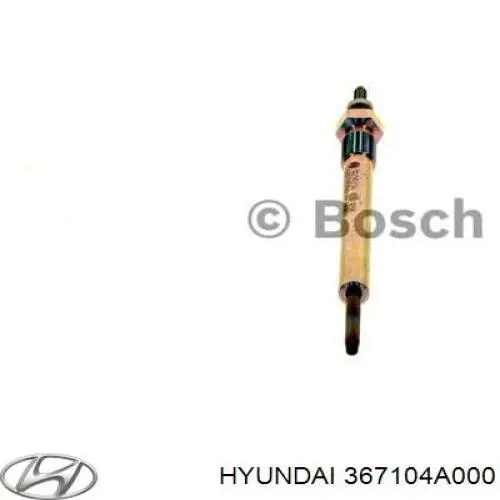 Świeca żarowa 367104A000 Hyundai/Kia