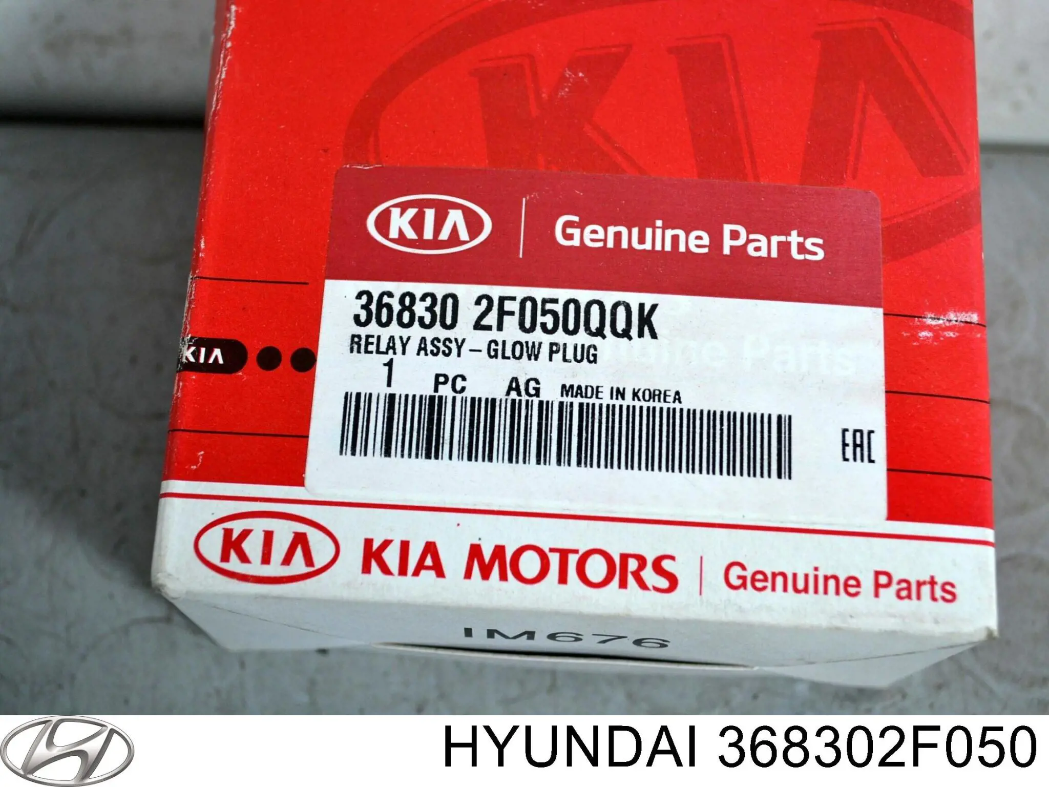 Przekaźnik świec żarowych Hyundai/Kia 368302F050 cena, od 166,67 USD