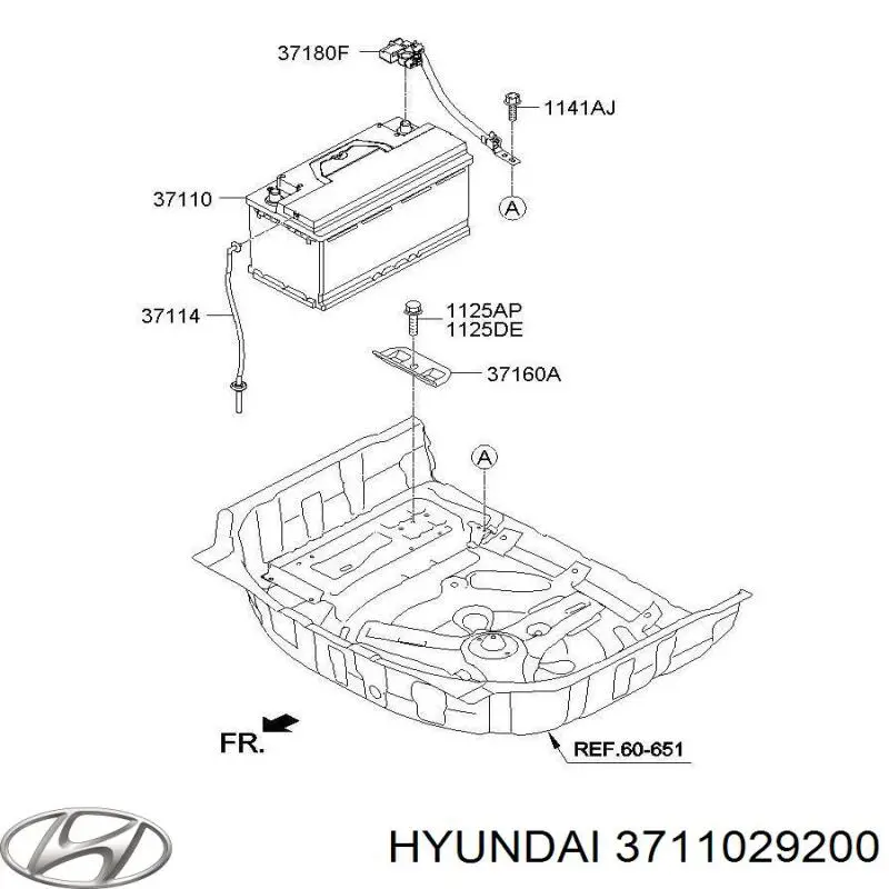 3711029200 Hyundai/Kia Bateria (akumulator)
