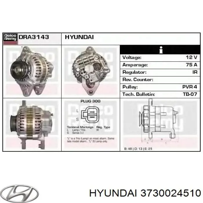 Alternator MD309333 Mitsubishi