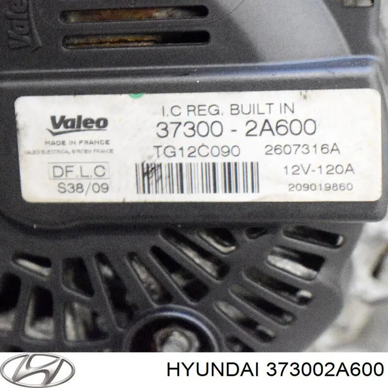 Alternator Hyundai/Kia 373002A600