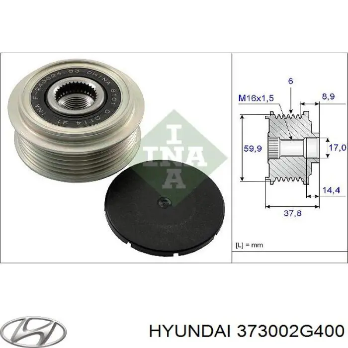 Do koszyka Alternator Hyundai Sonata VI YF