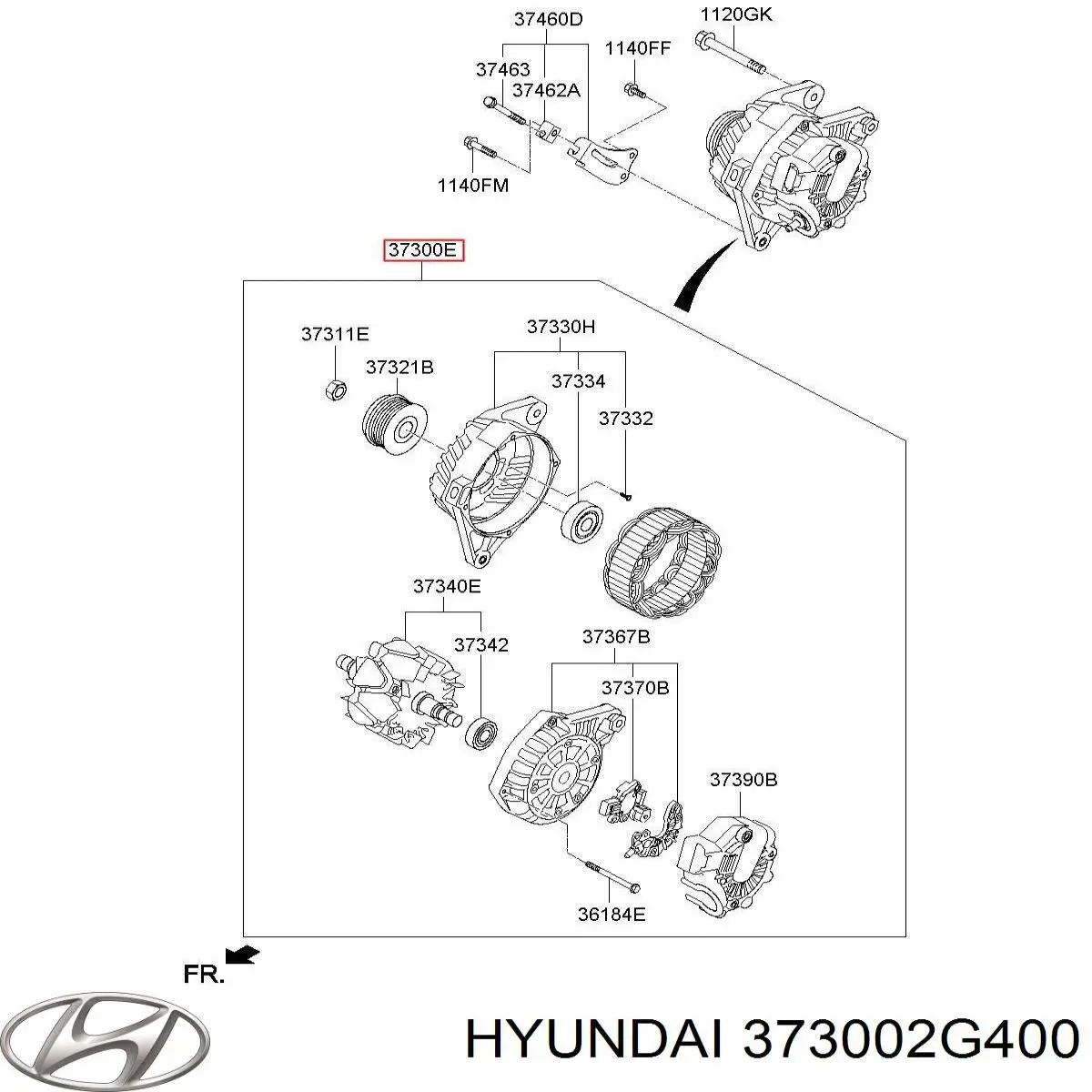  Alternator Hyundai Sonata 6