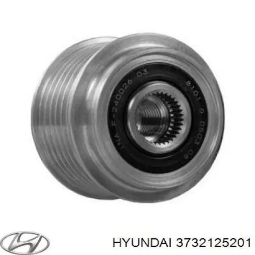 3732125201 Hyundai/Kia Koło pasowe alternatora