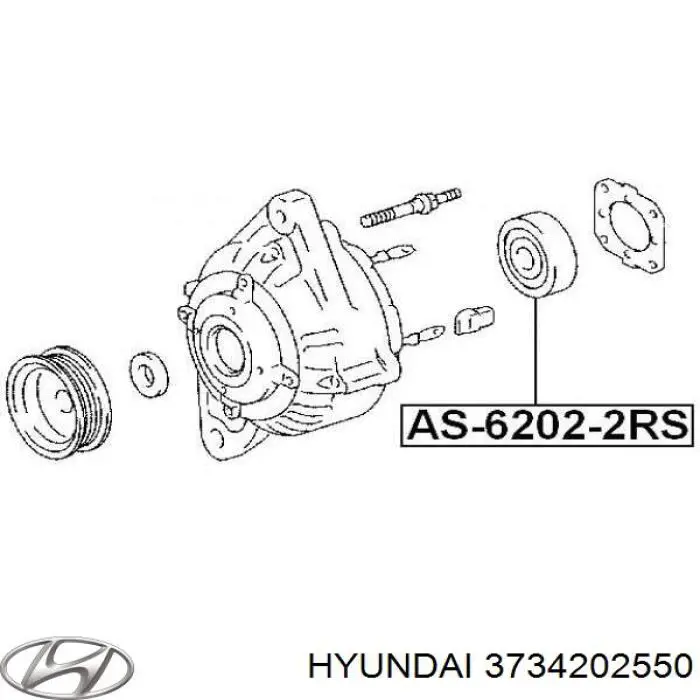Łożysko alternatora 3734202550 Hyundai/Kia