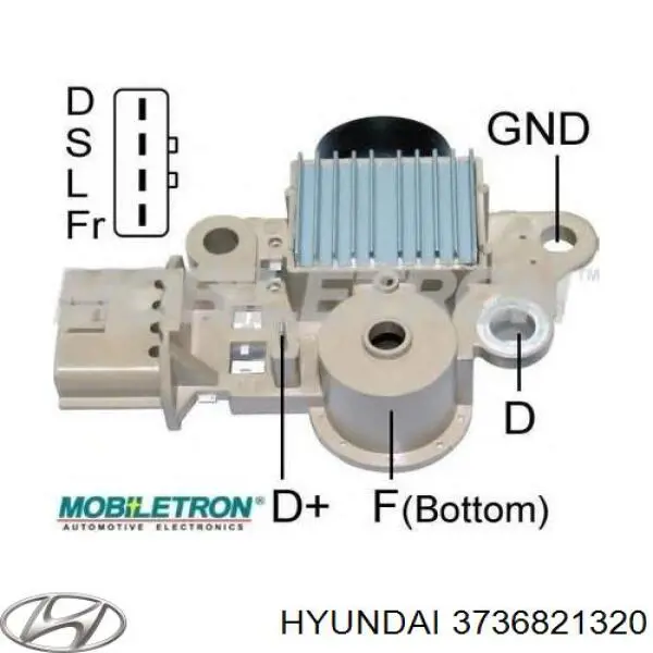 Szczotka alternatora Hyundai/Kia 3736821320 cena, od 2,65 USD