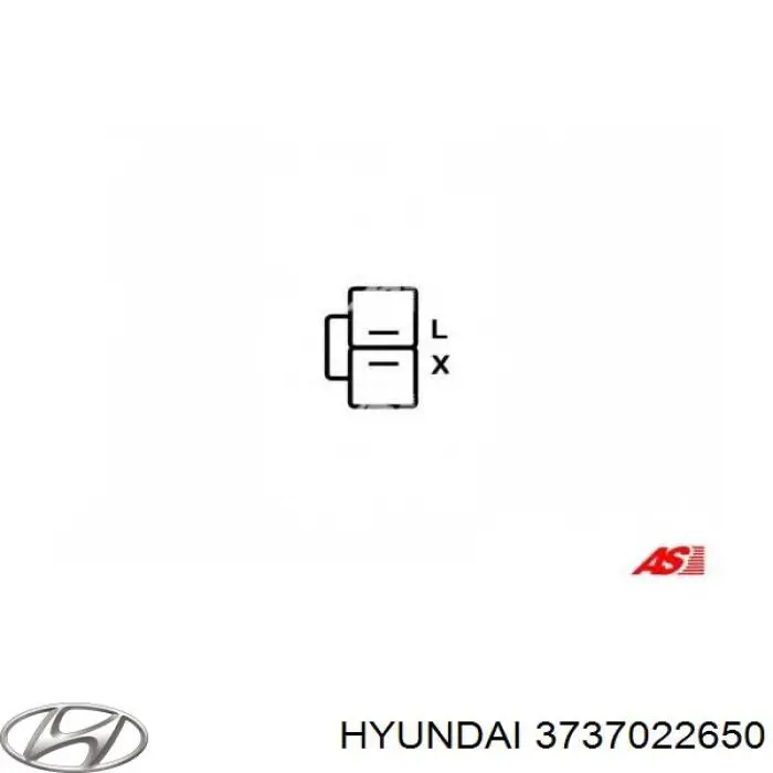 Do koszyka 3737022650 Hyundai/Kia Regulator alternatora (przekaźnik ładowania)
