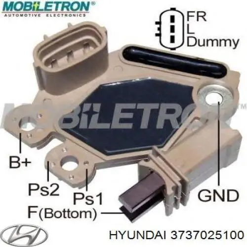 Do koszyka BN3737025100 Mando Regulator alternatora (przekaźnik ładowania)