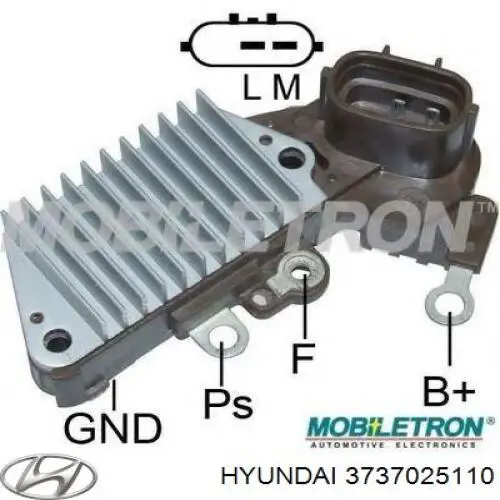 Do koszyka 3737025110 Hyundai/Kia Regulator alternatora (przekaźnik ładowania)