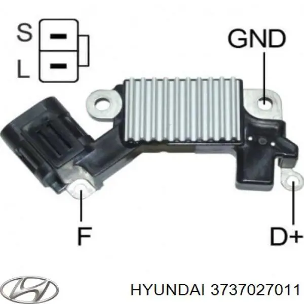 Do koszyka 3737027011 Hyundai/Kia Regulator alternatora (przekaźnik ładowania)