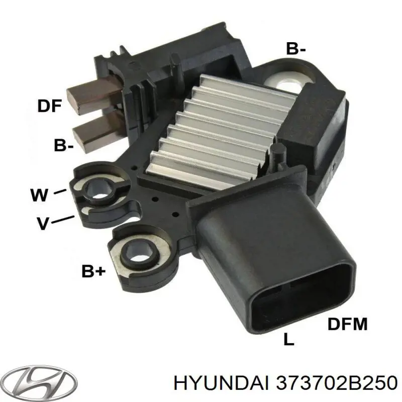 Do koszyka 373702B250 Hyundai/Kia Regulator alternatora (przekaźnik ładowania)
