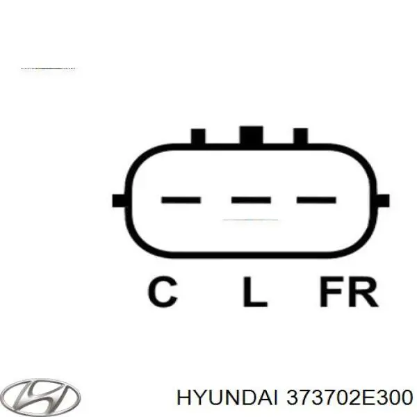 Regulator alternatora (przekaźnik ładowania) Hyundai/Kia 373702E300