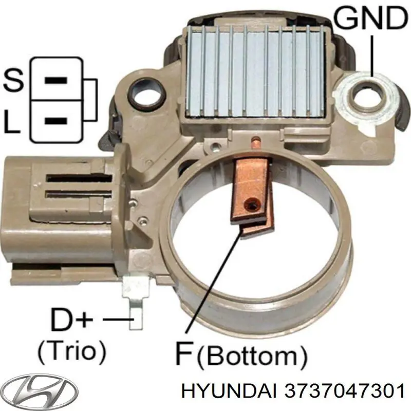 Regulator alternatora (przekaźnik ładowania) Hyundai/Kia 3737047301 cena, od 26,38 USD