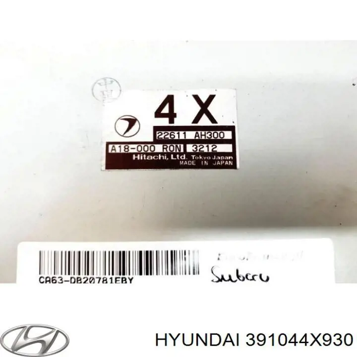 Do koszyka 391044X930 Hyundai/Kia Sterownik silnika