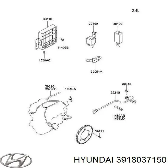 Czujnik położenia wału korbowego Hyundai/Kia 3918037150 cena, od 28,27 USD