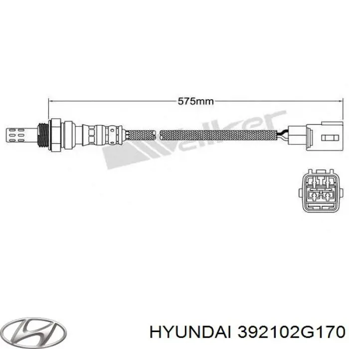 Sonda lambda czujnik tlenu przed katalizatorem Hyundai/Kia 392102G170 cena, od 54,19 USD