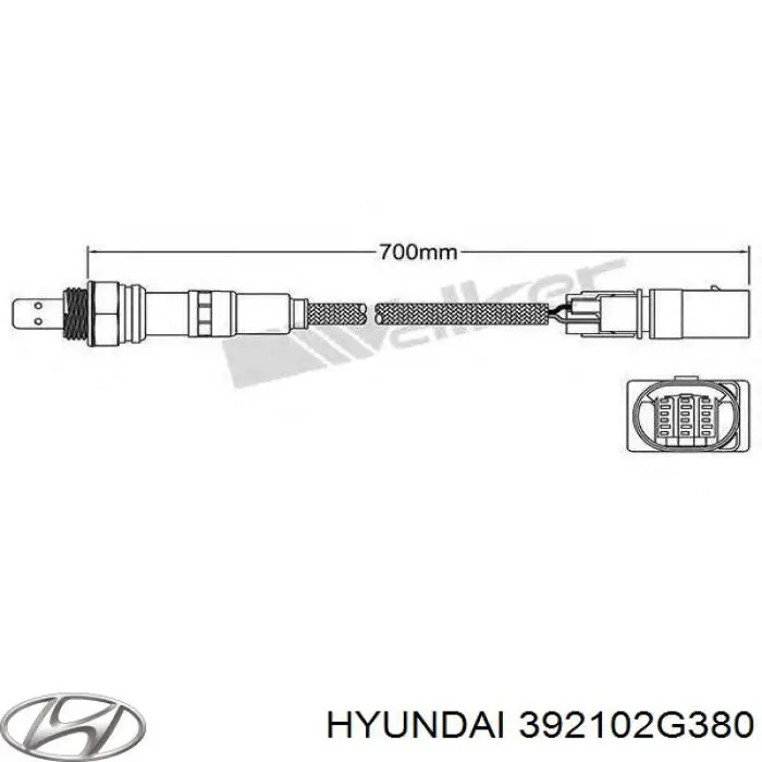 Sonda lambda, czujnik tlenu Hyundai/Kia 392102G380 cena, od 51,34 USD