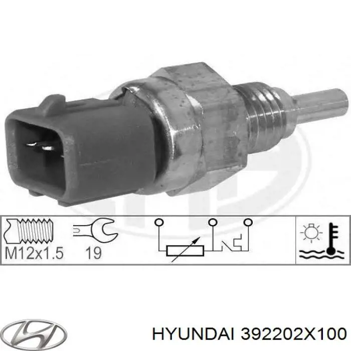 392202X100 Hyundai/Kia Czujnik temperatury płynu chłodzącego