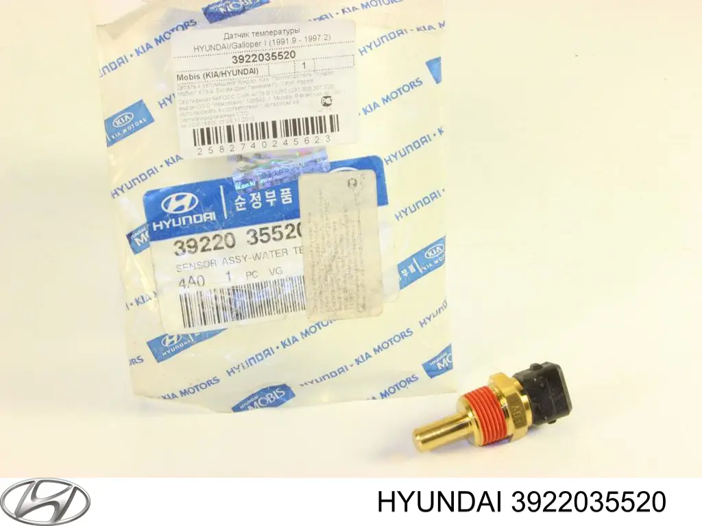 Czujnik temperatury płynu chłodzącego Hyundai/Kia 3922035520
