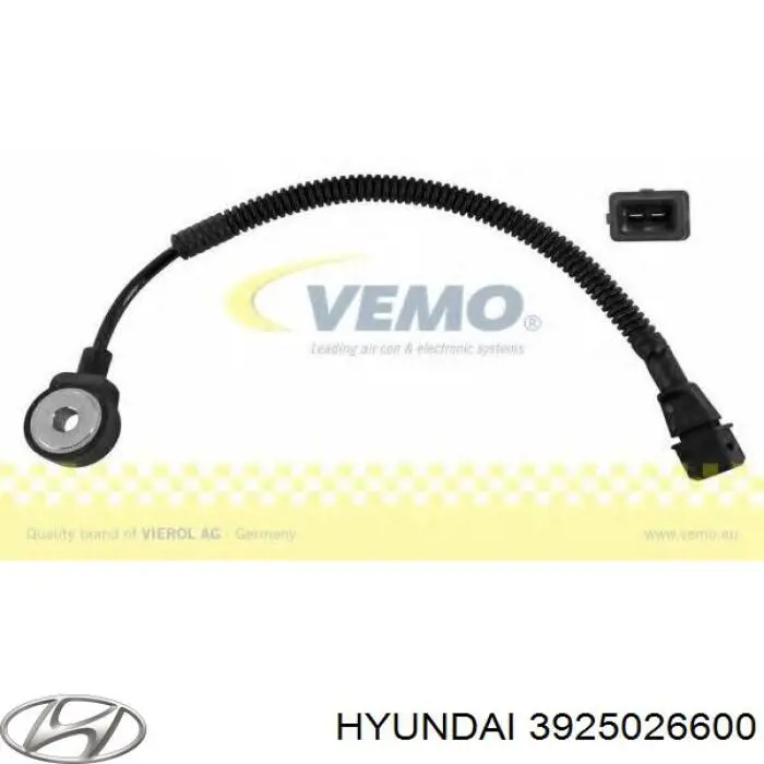 Do koszyka 3925026600 Hyundai/Kia Czujnik stukowy (czujnik spalania stukowego)