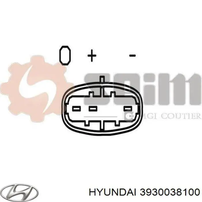 3930038100 Hyundai/Kia Czujnik ciśnienia w kolektorze ssącym, MAP