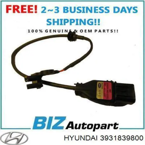 3931839800 Hyundai/Kia Czujnik położenia wałka rozrządu