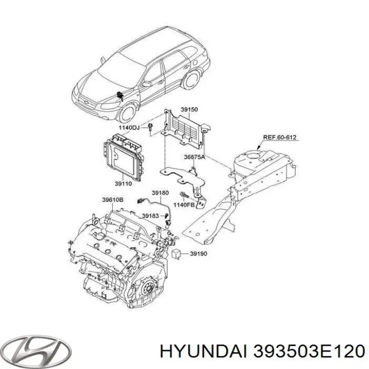 Czujnik położenia wałka rozrządu Hyundai/Kia 393503E120 cena, od 39,76 USD