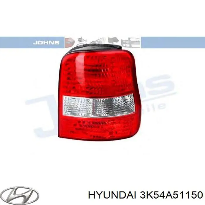 3K54A51150 Hyundai/Kia Lampa zespolona tylna prawa