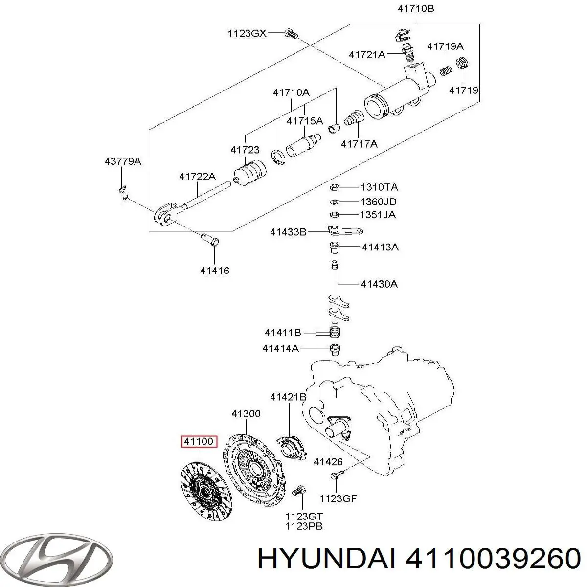 Tarcza sprzęgła Hyundai/Kia 4110039260