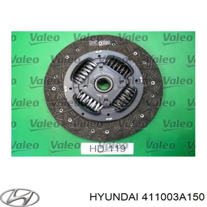 Do koszyka 411003A150 Hyundai/Kia Tarcza sprzęgła