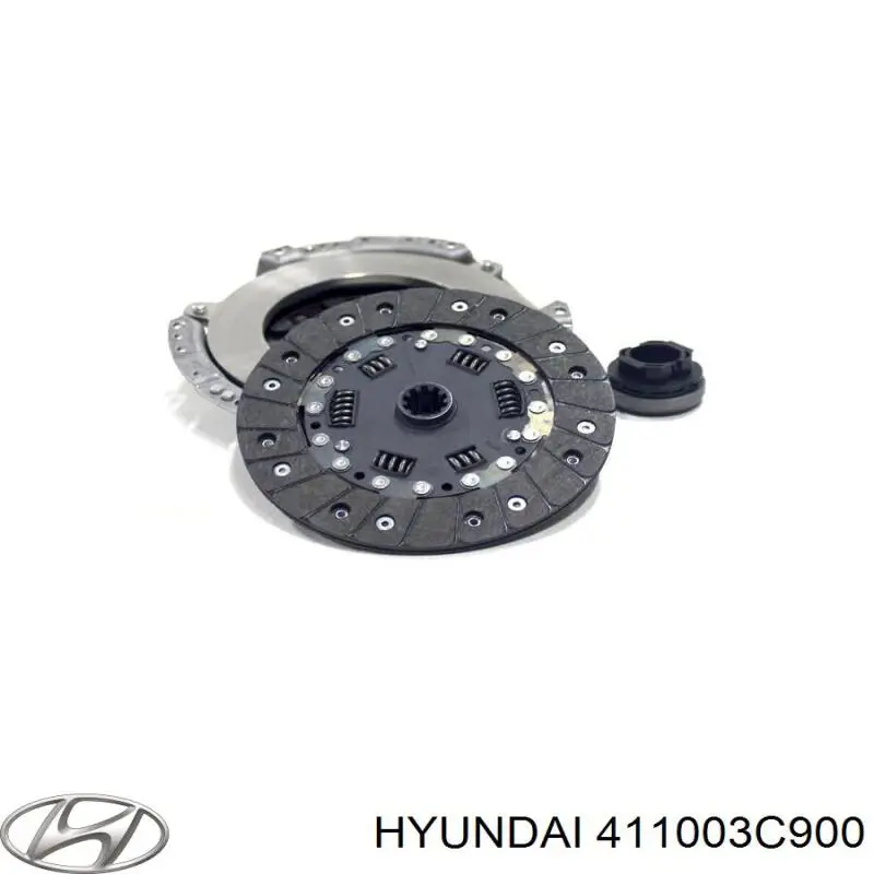Do koszyka 411003C900 Hyundai/Kia Zestaw sprzęgła (3 części)