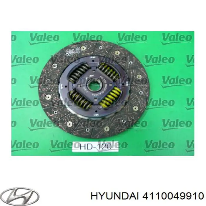 Do koszyka 4110049910 Hyundai/Kia Zestaw sprzęgła (3 części)
