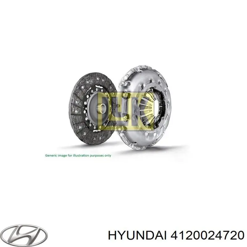 Zestaw sprzęgła (3 części) Hyundai/Kia 4120024720