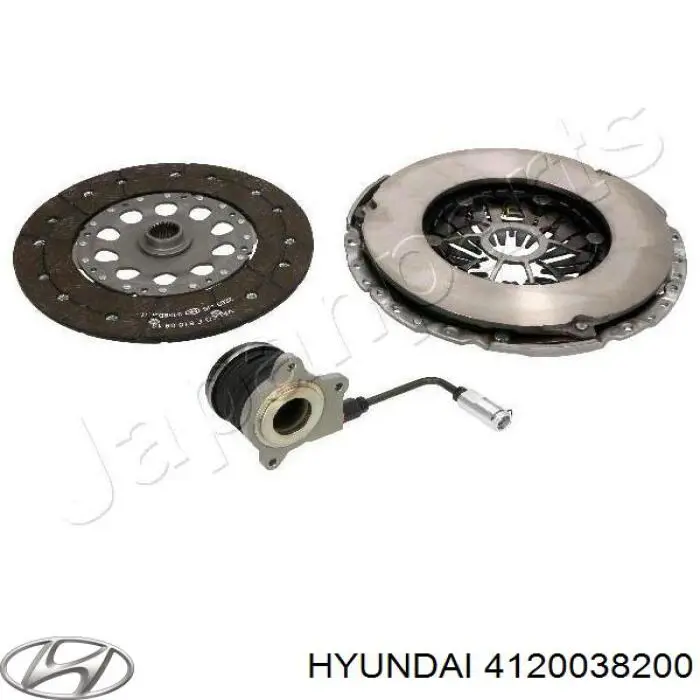 Do koszyka 4120038200 Hyundai/Kia Zestaw sprzęgła (3 części)