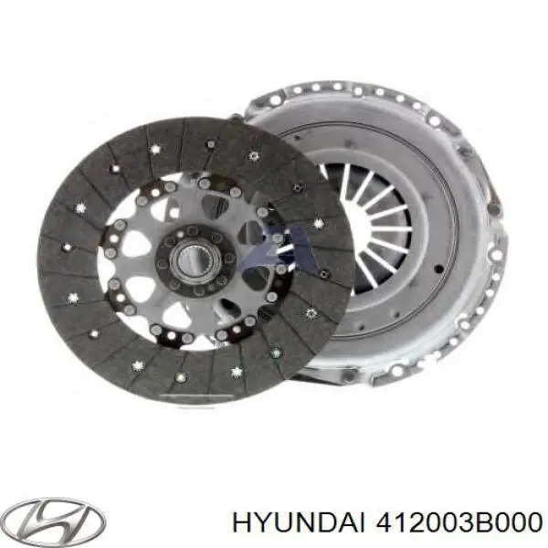 Do koszyka 412003B000 Hyundai/Kia Zestaw sprzęgła (3 części)